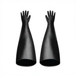 Guantes de Seguridad Resistentes a Ácidos y Álcalis, Protección Química, Mezcla de Goma y PVC, Forro Sintético de Algodón, Impermeables y Resistentes a la Abrasión - Product Image 6