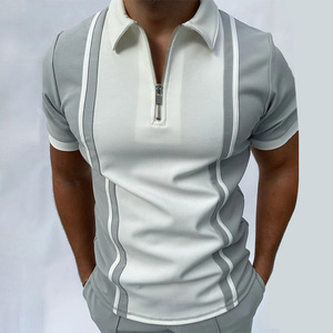 Camiseta de manga media con estampado de pecho para hombre, ropa hecha con tela de algodón suave - Product Image 1