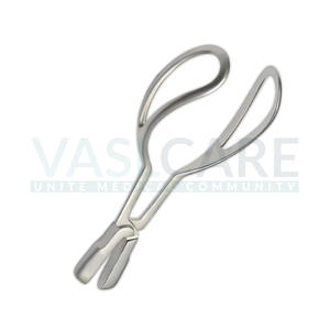 Pince obstétrique courbée courte Vaslcare avec lames vaginales pince en acier pour les procédures Ob Gyn - Product Image 6