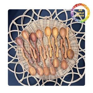 Ustensiles de cuisine en bois écologiques | Cuillère, spatule, fourchettes en forme d'ouïe | Différentes formes et tailles de fabrication - Product Image 3