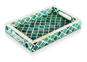 Bandeja de servicio elegante y ecológica con Incrustaciones de nácar hechas a mano de la mejor calidad al por mayor - Product Image 6
