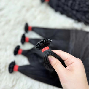 Wholesale Advantage Grade Keratin V Tip Straight Virgin Remy Chinese Hair Extensions Factory Priced Natural <b>Wig</b> Raw <b>Braiding</b> - Product Image 3