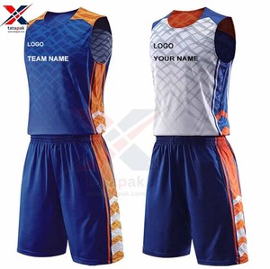 Ensemble d'uniformes de basket-ball sublimés personnalisés les plus vendus unisexe adultes et enfants concevez votre propre Kit d'équipe vêtements de basket-ball en gros - Product Image 1