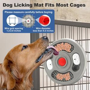 Durable <b>silicone</b> licking <b>mat</b> for pets slow feeding pad encourages calm behavior supports digestion safe food grade <b>silicone</b> - Product Image 3