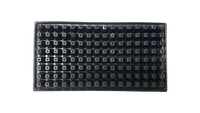 Plateau de semis en plastique PET robuste avec trous de drainage, 128 cellules, réutilisable, écologique, pour la propagation de légumes, d'herbes et de fleurs