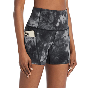 Pantalones cortos calientes para mujer, cintura alta, cintura elástica, transpirables, de secado rápido, ajustados, pantalones cortos de entrenamiento, Control de barriga, bicicleta, gimnasio, atléticos - Product Image 1