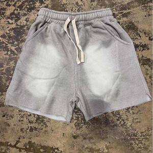 Precio de fábrica 100% algodón 250 g logotipo personalizado lavado ácido dos piezas camiseta de gran tamaño y pantalones cortos conjuntos para hombres precio barato pantalones cortos hombres - Product Image 5