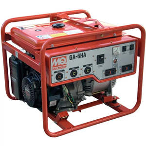 เครื่องกำเนิดไฟฟ้าเบนซินแบบเฟสเดียว Multiquip GA6HRS 6,000 วัตต์ พร้อมระบบสตาร์ทแบบดึงอัตโนมัติ แรงดันไฟฟ้า 24 โวลต์ กำลังไฟฟ้า 5 กิโลวัตต์ ความถี่ 60 เฮิรตซ์ - Product Image 1