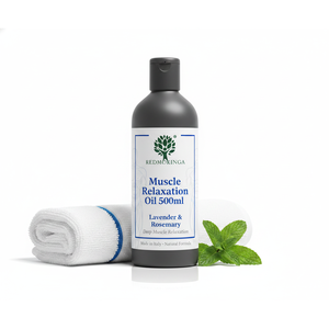 Huile de massage relaxante pour les muscles profonds, formule naturelle, 500 ml, OEM, marque privée, RedMoringa, Italie - Product Image 1