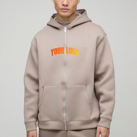 Sweat-shirt à capuche surdimensionné pour homme, 100% coton, 300 GSM, avec logo personnalisé, épaules tombantes, doublé - Fabrication directe d'usine, haute qualité