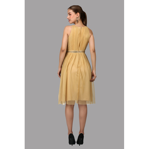 Belle robe midi occidentale avec une coupe classique, un tissu respirant et un style ajusté pour les sorties estivales, le travail et les événements pour femmes - Product Image 5