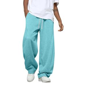Pantalones Deportivos Casuales de Lana para Hombre, Estilo Holgado, con Cordón en la Cintura, Pantalones Rectos para Correr - Product Image 1