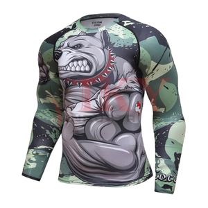Fabricante con Más de 12 Años de Experiencia, Camiseta Deportiva de Nailon con Estampado Digital Personalizado, Unisex, para BJJ, MMA, Jiu Jitsu, Manga Larga, S.N Pride Sports - Product Image 1