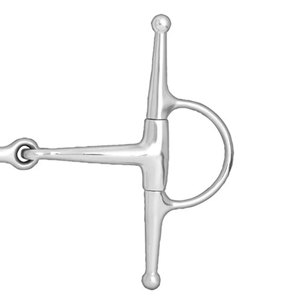 Filete de caballo de acero inoxidable con broca articulada de mejilla completa | Tachuela de entrenamiento ecuestre Equipo de control de caballo duradero - Product Image 5