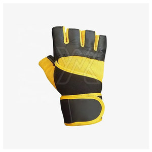 Wholesale High Quality Unisex Fitness Leather Weight Lifting Workout Gloves Customized Logo WAZIZ ENTERPRISES WE-1303 - Product Image 3