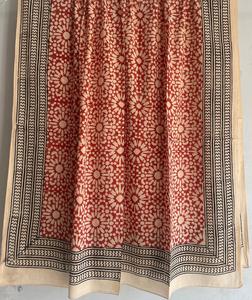 Jaipuri Hand Block Printed 100% Cotton <b>Scarf</b> Traditional Handcrafted <b>Scarf</b> Boho Chic Lightweight Handmade Soft Cotton <b>Scarf</b> - Product Image 3