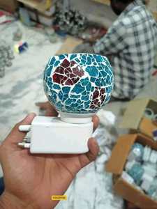 Unique <b>Candle</b> Jar Custom Made Luxury Mosaic <b>Glass</b> Votive <b>Candle</b> <b>Holders</b> with Metal Jar for Home Decoration From HAND MADE CRAFT - Product Image 3