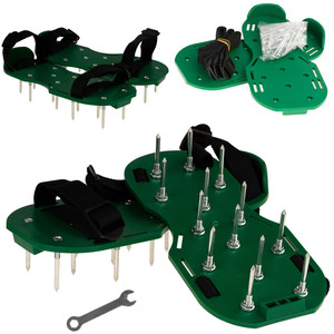 Cubrezapatos con pinchos para airear el césped manualmente, para perforar el suelo del jardín - Product Image 3