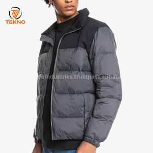 Veste en peluche pour hommes logo personnalisé veste d'hiver 2025 pour hommes avec poche personnalisé hommes vestes à bulles Service OEM - Product Image 3