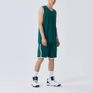 Uniforme de basket-ball pour hommes, vêtements de sport de couleur verte, vente directe en usine, uniforme de basket-ball - Product Image 1