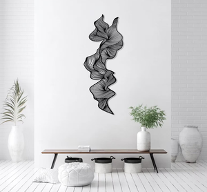 Diseño de moda hoja de hierro decoración de la pared interior al aire libre colgante de pared hotel restaurante hogar sala de estar dormitorio artes decorativas - Product Image 6