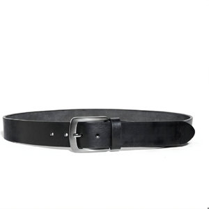 Cinturón de Cuero Suave para Hombre, Negro, Premium, Duradero, Ajustable, Elegante, Cómodo, Accesorio Moderno para Uso Diario - Product Image 2