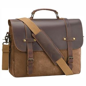 New 2025 Wholesale Custom Classic High Quality Leather <b>Men</b> <b>Messenger</b> <b>Bag</b> - Product Image 5