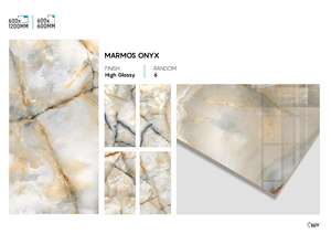 Carreaux muraux en porcelaine moderne à haute brillance 24x48 pouces Surface polie pour des espaces intérieurs élégants - Product Image 5