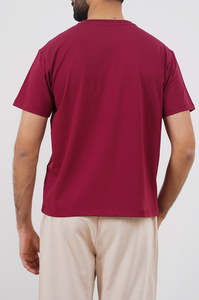 Camisetas ajustadas de color sólido para hombre más vendidas, venta al por mayor, tela de punto de diseño para exteriores con patrón de letras, tamaño adulto - Product Image 3