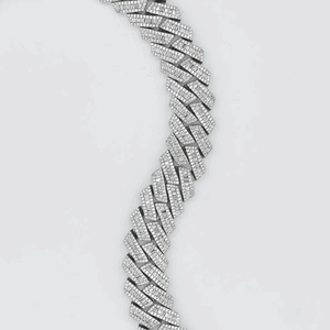 Collier chaîne cubaine Miami Bling en diamant Moissanite VVS de haute qualité 19 mm, style Hip Hop pour hommes - Product Image 3