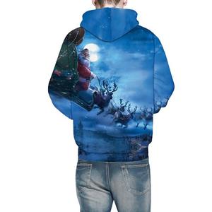 <b>Men's</b> Custom Logo Sublimated <b>Christmas</b> <b>Hoodie</b> Lightweight Hoodies For <b>Man</b> 100% Cotton <b>Men's</b> <b>Christmas</b> <b>Hoodie</b> - Product Image 4