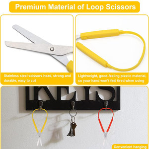 Tijeras de hoja de acero inoxidable con resorte ultra afiladas de grado profesional Tijeras de acción de resorte sin tensión - Product Image 6