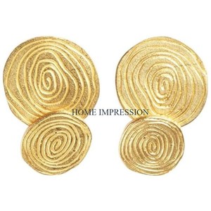 Fancy Brass Gold Plated Home <b>Table</b> Decorating <b>Coasters</b> Highest Quality Luxury Designing Home Decor Tea and Coffee <b>Coasters</b> - Product Image 1