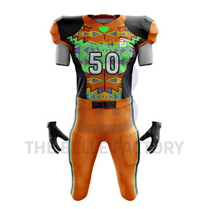 Maillot de football américain de haute qualité vêtements de sport respirants ensemble de hauts brodés Technique de sublimation pour les joueurs vente chaude - Product Image 2