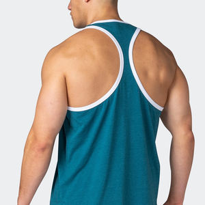 Camiseta sin Mangas para Hombre, Ajustada, Estilo Musculoso, Precio Razonable, Ropa de Gimnasio con Servicio OEM, Impresión de Logotipo Personalizado, MOQ Bajo - Product Image 6