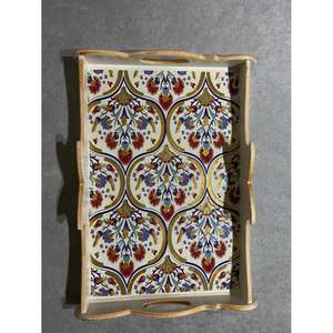 Bandeja Cuadrada Grande para Desayuno, Bandejas Decorativas para Hoteles y Restaurantes, Bandejas Ligeras de MDF, Precio Económico - Product Image 2