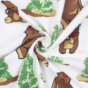 สิ่งทอในบ้านทำจากผ้าฝ้าย180gsm คุณภาพสูงผ้าปูโต๊ะสีขาวพิมพ์ลายสีน้ำตาลขนาด150x300ซม. - Product Image 4