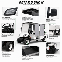 Voiturette de golf électrique 6 places UCJD-DH-14, fabricant de voiturettes de golf personnalisées pour hôtels, complexes hôteliers, parcs et marché mondial