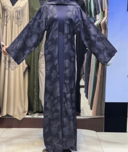 Dubai style abaya Traditional Islamic Women's Saudi Arabian Abaya Spring Polyester Breathable Ankle Length Muslim - Product Image 5