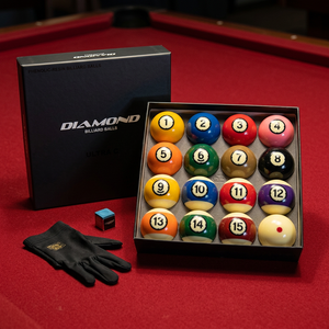 Billes de billard Diamond Pool Ultra-C TV Set 57,15 mm |   Édition Match TV |   16 balles |   Fabriqué en Corée |   Résine phénolique | - Product Image 1