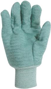 Guantes de trabajo de algodón verde Palma simple/doble con muñeca de punto Guantes de trabajo duraderos Nueva llegada - Product Image 3