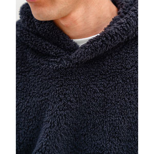 Sudadera con Capucha de Forro Polar Sherpa Unisex Personalizada, Bordada, Nuevo Diseño, Cálida, Negra, Informal - Product Image 5