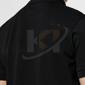 เสื้อโปโลผ้าฝ้ายโพลีเอสเตอร์ระบายอากาศได้ดีแขนสั้นลำลองเข้ารูปปักลายสำหรับผู้ชาย - Product Image 5