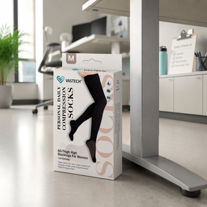 Personal Daily Compression Socks Women Tigh High Compression <strong>Stockings</strong> Easy Travel Support Socks Pressure Class 15-21mmHg - Product Image 1