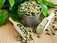 Gezondheidskwaliteit Groene Koffieboon Extract Poederdeel Kruidenfruit En Schil Gebruikte Trommelverpakking