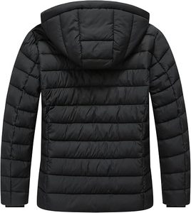 Ultra Light Men's <b>Packable</b> Puffer <b>Jacket</b> Detachable Hood Warm Quilted Bubble Coat Wholesale Winter <b>Jackets</b> - Product Image 2