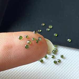 Diamantes Sueltos Melee de Laboratorio, Color Verde Fantasía, Forma Redonda, 2mm, Claridad VS, Certificados por IGI, para Joyería, Venta al Por Mayor - Product Image 2