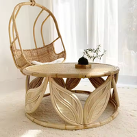 Table ronde en rotin Table basse en rotin Natura Un mélange parfait d'élégance et de fonctionnalité