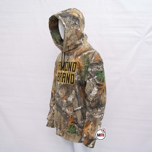 Sudadera con capucha personalizada de 450GSM 100% algodón para hombre, sudadera con estampado completo de camuflaje pesado y logotipo bordado en 3D para invierno - Product Image 6