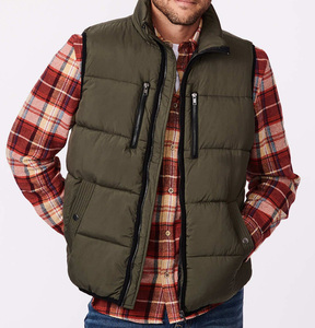 Chaqueta de Invierno Acolchada para Hombre, Nueva, al por Mayor, con Logotipo Frontal, Cierre de Cremallera, Abrigo Cálido con Burbujas, Servicio OEM - Product Image 2